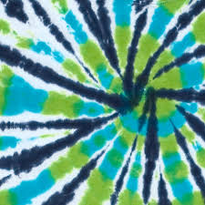 Blue And Green Spiral Tie Dye Xl Dark Star Dye Works