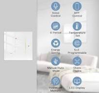 Tuya Zigbee Smart Thermostat Gas/Water Heater, Room Thermostat Digital Programmable - 【GA】ZigBee Water Floor Heating (5A) / White