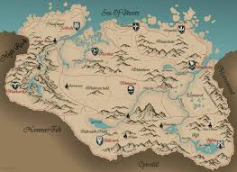 Skyrim dragonborn stalhrim locations the. Skyrim Map Skyrim Map Map Fantasy Map