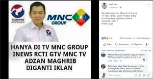 Jadwal sholat 5 waktu, jadwal sholat subuh, jadwal sholat dzuhur, jadwal sholat ashr, jadwal sholat maghrib, jadwal. Salah Hanya Di Tv Mnc Grup Adzan Maghrib Diganti Iklan Turnbackhoax