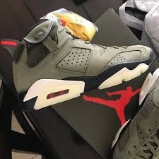 Black And Blue 13s 2020 Nike Air Jordan 6 Retro Travis Scott Shoe For Men Olive Black S Fashion Clothing Shoes Accessories Men Me In 2020 Nike Air Jordan 6 Travis Scott Shoes Shoes Mens