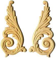 Maybe you would like to learn more about one of these? Birch Wood Applique Pair Feathered Upsweeps 6 X 2 3 4 D Lawless Hardware