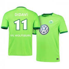 Vfl wolfsburg home soccer jersey 20/21. 16 17 Wolfsburg Cheap Home Jersey 11 Didavi Replica Shirt J00617 Jersey Shirt Shirts Jersey