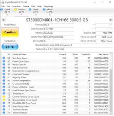 I have another seagate 3tb, that is still working in health. Seagate 3tb Crystaldiskinfo Hardwareluxx