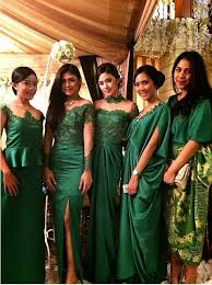 Indonesian Bridesmaid Gaun Pesta Gaun Malam Gaun Panjang