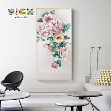 Maybe you would like to learn more about one of these? Hot Sale Home Hotel Interior Deco Rosa Blume Wand Wandbild Reiche Mosaik
