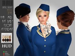 Yes, he should've worn a mask but two wrongs don't make a right. Second Life Marketplace Dieseldeluxe Hair Hat Blue Flight Attendant Baby W Hud