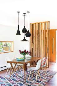 Natural Wooden Partition 7 Unique Room Divider Ideas Nonagon Style House Interior Dining Room Rug Room Partition