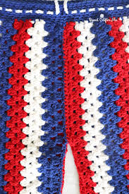 Guide to crochet swimsuits including 10+ patterns. Crochet Granny Stripe Shorts For Men Repeat Crafter Me