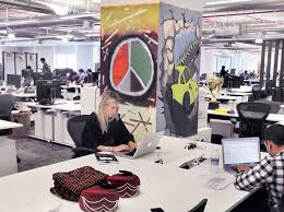 Employees At Facebook Office In Hyderabad Workplace Productivity Workplace Social Media
