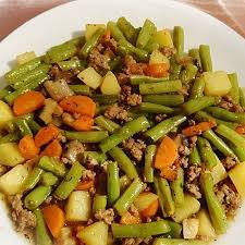 Bohnen Mohren Hackfleisch Pfanne Von Dajana1 Chefkoch Rezept Hauptspeise Hackfleisch Hackfleischpfanne