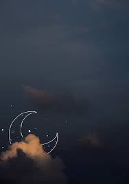Ciel Lune Etoiles Nuit Night Sky Moon Stars Image Gif Anime Night Sky Moon Wallpaper Ramadhan Sky Gif