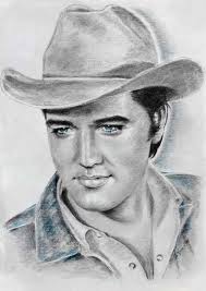 ELVIS art by Ewa Stepien: This is an amazing drawing of Elvis as Joe  Lightcloud in STAY AWAY, JOE. See …