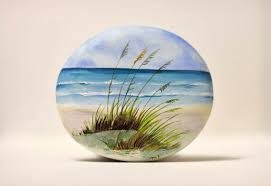 Painted Stone Sasso Dipinto A Mano Beach Beach Dipinto Mano Painted Sasso Stone Stone Diy Pins Bestpin Stone Painting Painted Rocks Stone Art
