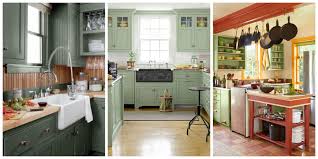 If you'd prefer to soften the look, consider choosing two cabinetry colors instead, placing the green shade on the base cabinets. Light Green Kitchen Paint Color Ideas Novocom Top