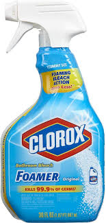 Bleach kills both mold and mildew and will lighten these stains. Amazon Com Clorox Disinfecting Bathroom Foamer With Bleach Original 30 Ounce Spray Bottle Package May Vary Health Personal Care