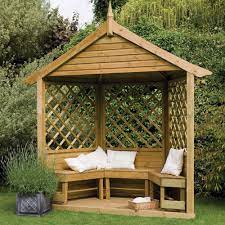 Forest Garden Half Burford Arbour Small Gazebo Backyard Gazebo Garden Gazebo