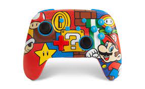 These awesome caps with super mario designs easily attach on to your nintendo switch pro controller analog sticks to increase control, comfort and accuracy and protect your switch pro. Amazon Com Powera Enhanced Wireless Controller For Nintendo Switch Mario Pop Only At Amazon Video Games