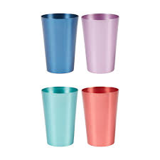 4 Anodised Metal Tumblers Kmart