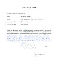 Surat pernyataan penghasilan orang tua gabungan jika dibagi dengan anggota keluarga perorang kurang dari rp. Surat Pernyataan Keabsahan Dokumen Beasiswa Gya