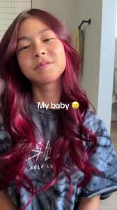 Doing @Addy💋 hair for middle school ♥️ #redhair #longhair #longhairstyle  #reddye #manicpanic