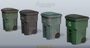 Low Poly Trash Cans Pack Sponsored 3d Cans Trash Poly Exterior Trash Cans Canning Low Poly
