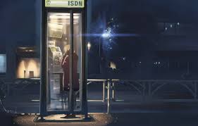 We hope you enjoy our growing collection of hd images to use as a background or home screen for your smartphone or computer. Wallpaper Night Street Girl Lantern 5 Centimeters Per Second Makoto Xingkai Phone Booth Images For Desktop Section Prochee Download