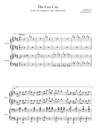 Learn piano online for beginners free pdf. The Can Can Four Hands Sheet Music For Piano Piano Duo Musescore Com