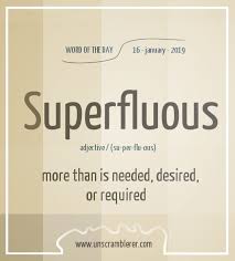 Superfluous Uncommon Words Words Interesting English Words