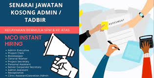 Skop kerja perkhidmatan pembersihan awam skop terdapat enam (6) skop waktu kerja: Terkini Jawatan Kosong Bidang Admin Tadbir Diperlukan Segera Kelayakan Bermula Spm Lokasi Seluruh Malaysia