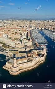 Download This Stock Image France Bouches Du Rhone Marseille European Capital Of Culture 2013 Euromediterranee Area Fort Saint Jean Vieux Port Rhone Marseille