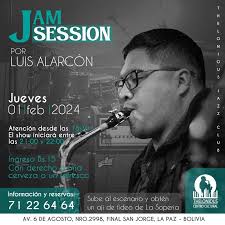 𝗝𝗔𝗠 𝗦𝗘𝗦𝗦𝗜𝗢𝗡 𝗝𝗨𝗡𝗧𝗢 𝗔 𝗟𝗨𝗜𝗦 𝗔𝗟𝗔𝗥𝗖𝗢́𝗡❗ Luis Alarcón  Zabala. Estudio en el Conservatorio Plurinacional de Música de Bolivia y en  la Universidad Nacional de las Artes