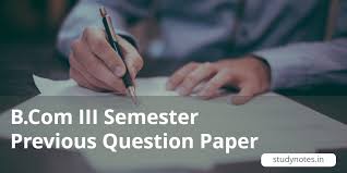 Candidates can download them from the official website by following the instructions given down below. Calicut University Bcom Third Semester Previous Question Paper Studynotes