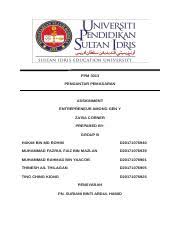 Savesave muka depan assignement for later. Business Ae11 Bba Hrm Upsi