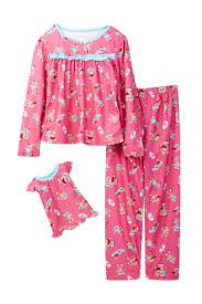 Candlesticks Holiday Sock Monkey Pajama Set Matching Doll Gown Big Girls Nordstrom Rack