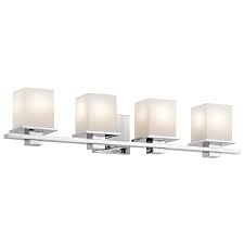Kichler 45152ch Tully Contemporary Chrome Finish 6 5 Tall 4 Light Bathroom Lighting Fixture Kic 45152ch