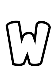 Find & download free graphic resources for letter w. Free Printable Bubble Letter Stencils Bubble Letter W Stencil Freebie Finding Mom