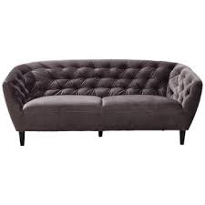 Das sofa steht in einer zweitwohnung und wurde nur deshalb nur einige male benutzt. Ambia Home Dreisitzer Sofa Samt Grau Sofas Ecksofas Gunstiger Kaufen