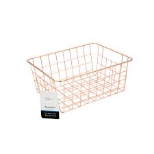 Product title prettyui fashion metal rose gold plated wire mesh storage baskets snack fruit basket average rating: Mainstays Rose Gold Wire Basket 2 Count Walmart Com Walmart Com
