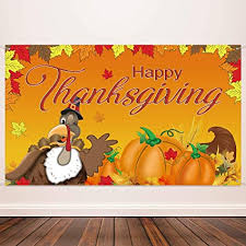 Maybe you would like to learn more about one of these? Amazon Com Happy Thanksgiving Background Fall Banner Thanksgiving Decorations Turkey Maple Leaves Pumpkin Banner For Fall Party Supplies 72 8 X 43 3 Inch Toys Games