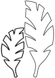 Tape a green pipe cleaner as a stem or. 62 Best Tropical Leaf Outline Ideas Leaf Outline Tropical Leaf Template