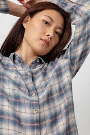 Rails Angelica Shirt in Natural Marine Pink