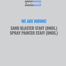 Apply securely with indeed resume. Urgent Hiring Sand Blaster And Spray Painter Personnel Skilled