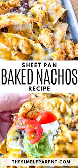 Easy Nacho Bake Recipe Makes Dinner Quick Baked Nachos Easy Nachos Nachos Recipe