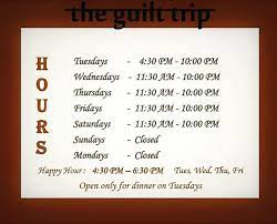 Our Hours Have Changed We Are Open Longer Till 10 Pm Each Day We Are Now Open For Lunch On Wed Thu Fri Sat We Are Closed Sunda Guilt Trips Guilt 10 Things