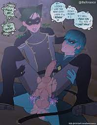 2boys anal anal sex baxrranco cat walker (miraculous) dialogue  gay green hair luka couffaine male male only miraculous ladybug penis  reverse cowgirl position ripped clothing speech bubble viperion yaoi 