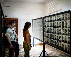Main building of the Tuol Sleng Genocide Museum in Phnom Penh