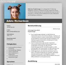 German Cv Template Format Lebenslauf