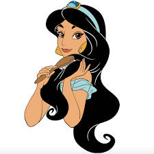 Princess Jasmine Brushing Her Beautiful Long Hair Disney Stickers Printables Princess Sticker Disney Sticker