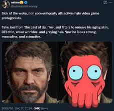 I never said he had hair! If you chose to imagine him that way, that's your  business